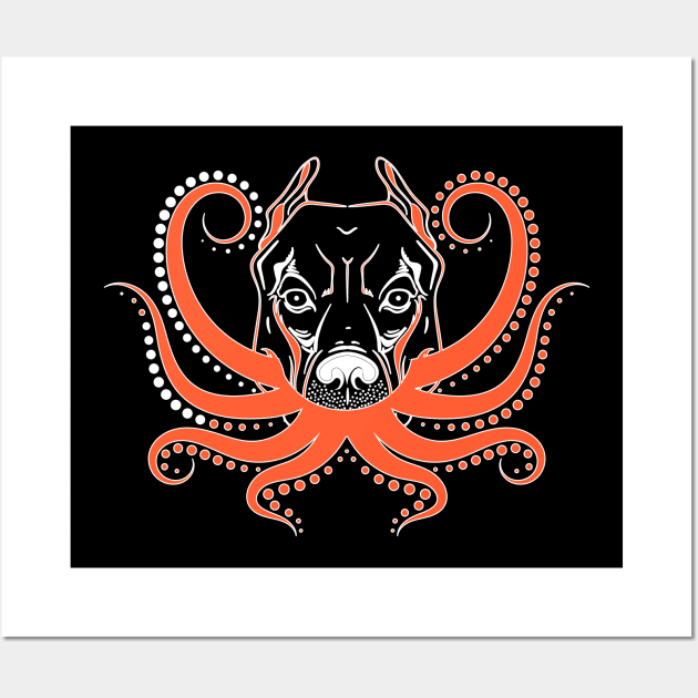 Scary Davy Jones Dog Halloween Shirt Wall Art by Patricke116